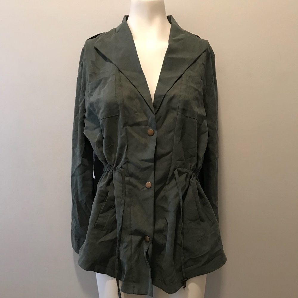 Olive military like jacket